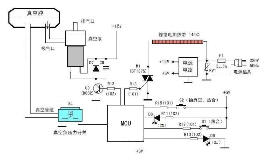   真空包装机结构电路图